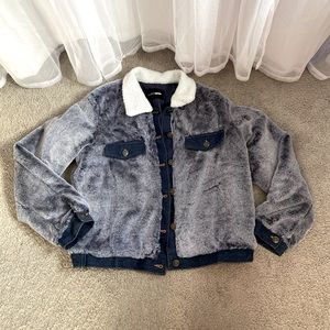Fashion Nova Fur Denim Jacket
